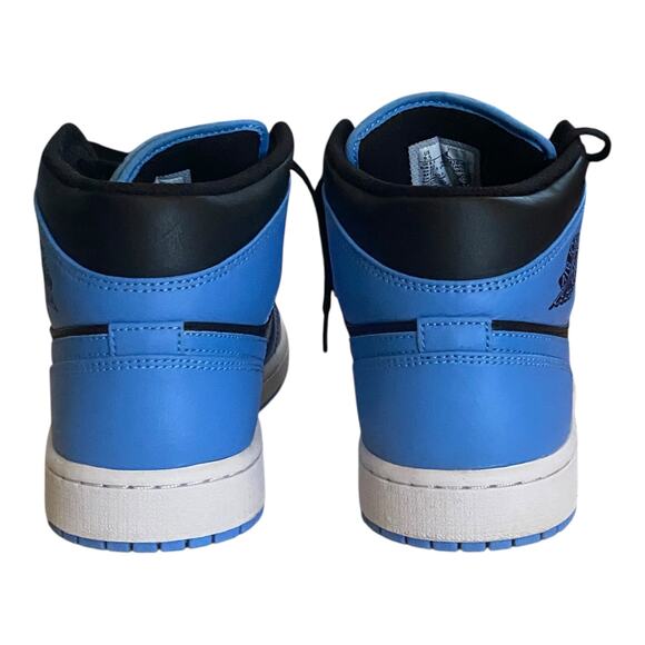 Nike Air Jordan 1 Mid University Blue Black DQ8426-401 Mens US 9.5 UNC Authentic - Picture 12 of 16